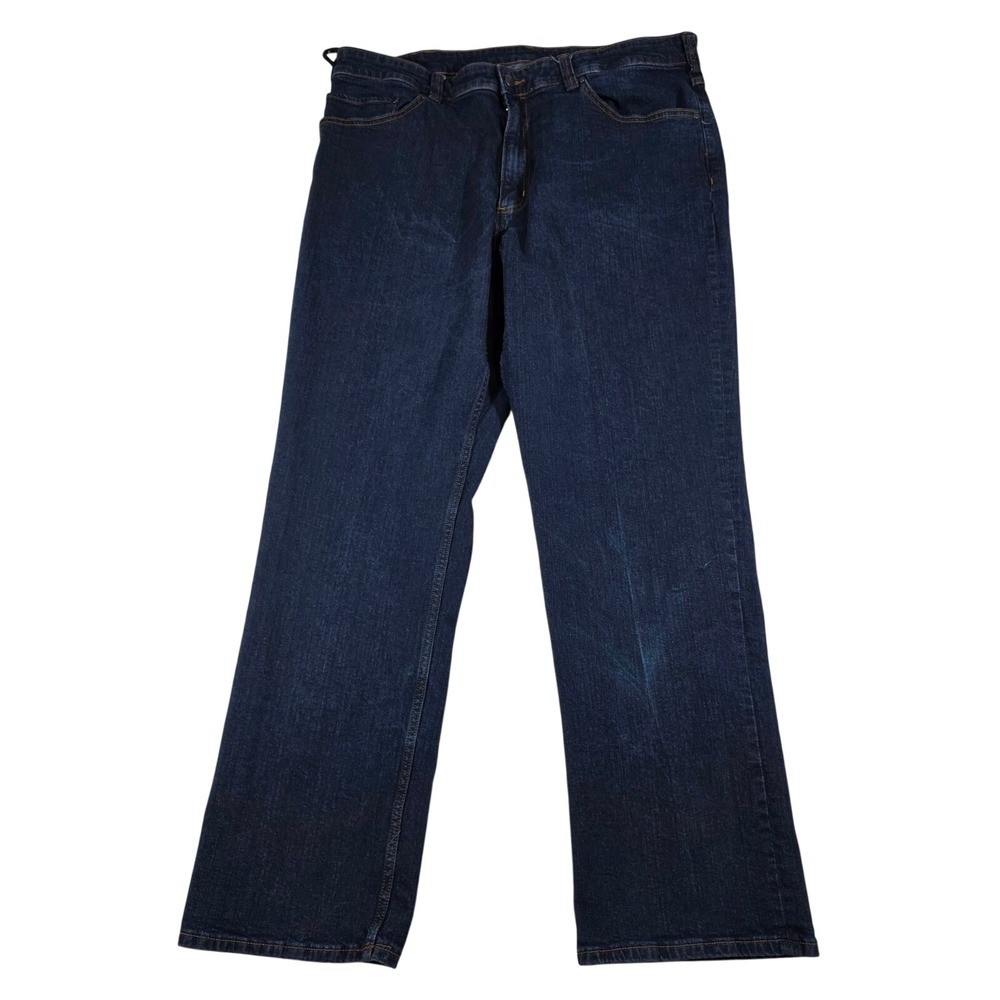 Duluth Trading Co Relaxed Fit Mens Dark Wash‎ Denim Jeans 38x32 B920